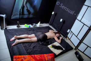 Woman having erotic massage at Sensual Lounge in Zurich